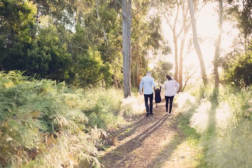 Natural Warrnambool family photography at sunset