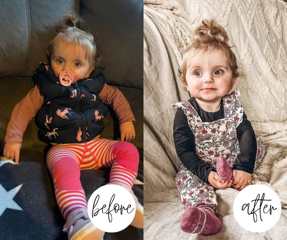 Baby photography in messy home fix